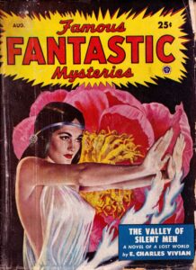 Famous Fantastic Mysteries, August 1949, cover.